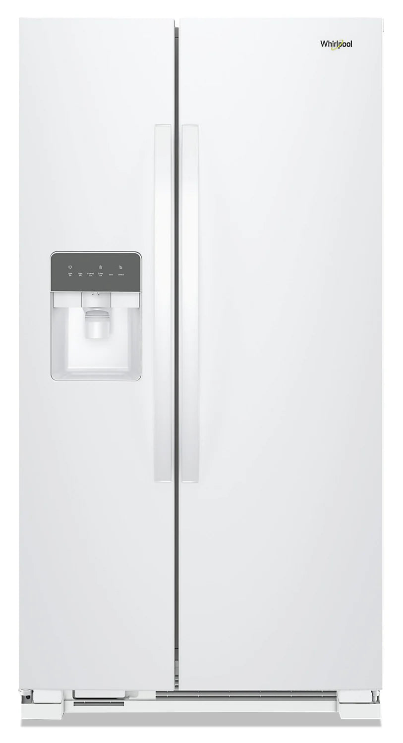 Réfrigérateur Whirlpool 36" 25 pi³ Juxtaposé Blanc Energy Star WRS335SDHW