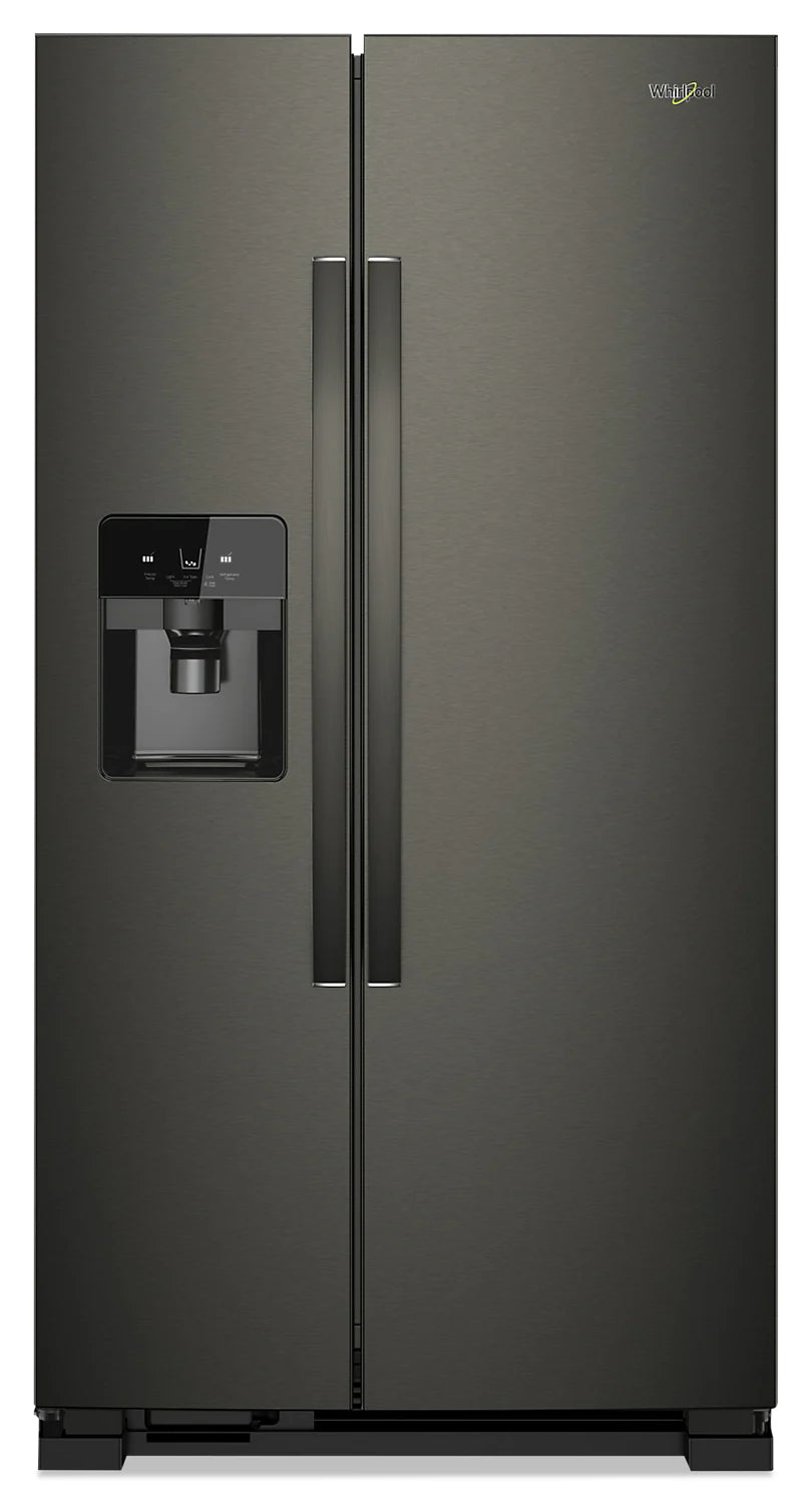 Whirlpool 25 cu. ft. 36-inch Black Stainless Steel Refrigerator WRS555SIHV