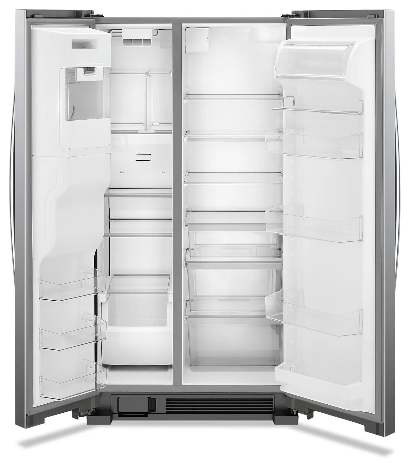 Whirlpool 25 cu. ft. 36-inch Black Stainless Steel Refrigerator WRS555SIHV