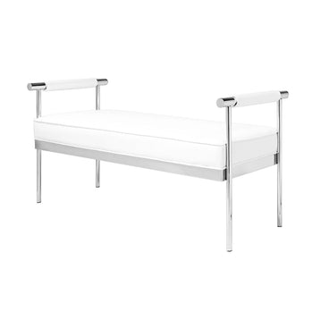 Banc Helen : Similicuir Blanc