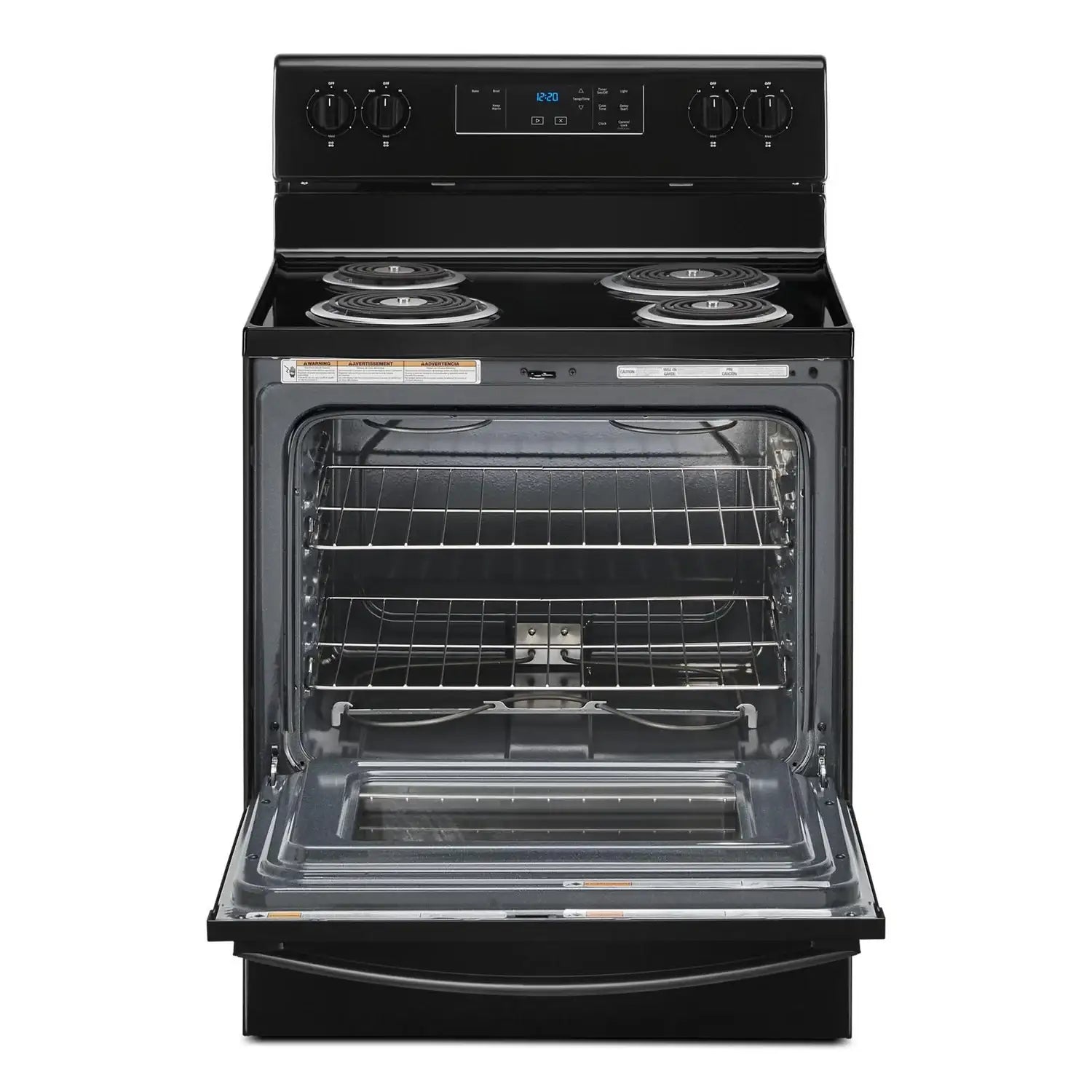 Cuisinière électrique Whirlpool 30 po 4,8 pi³ blanche à serpentins SpillGuard YWFC150M0JW