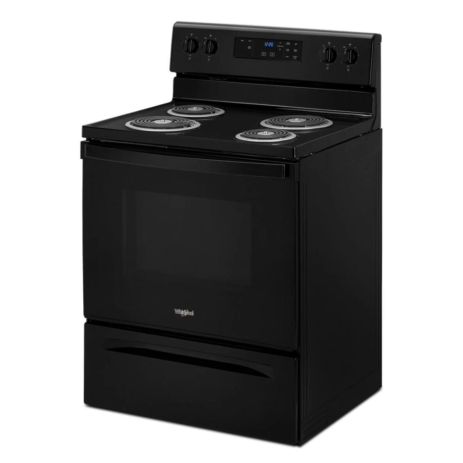 Cuisinière électrique Whirlpool 30 po 4,8 pi³ blanche à serpentins SpillGuard YWFC150M0JW