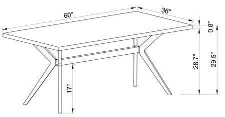 TABLE DE REPAS CELINE/PIETEMENT METAL ( Meuble Mtl )