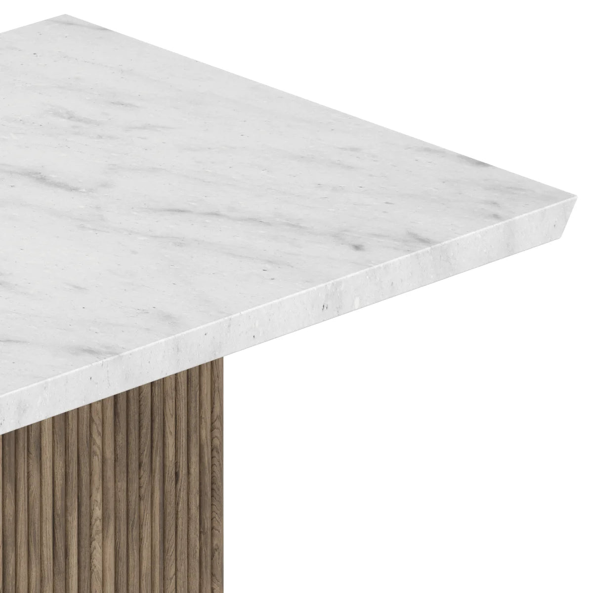 Messa Marble Dining Table - Grey Mango Wood