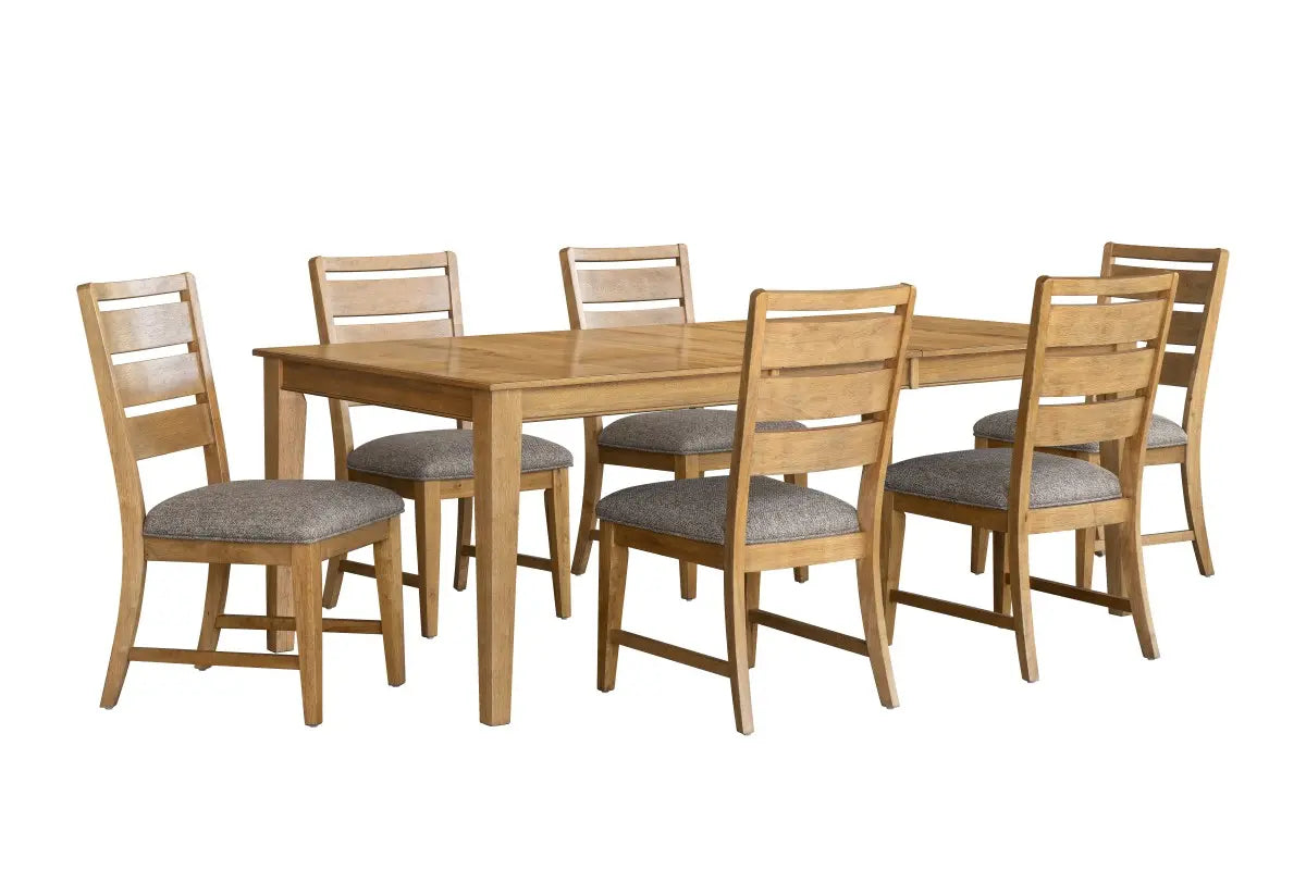Terra Oak Dining Set | Solid Acacia Wood Extendable Table