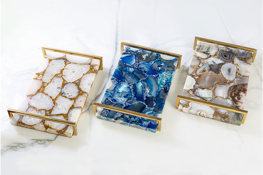 Plateau en agate
