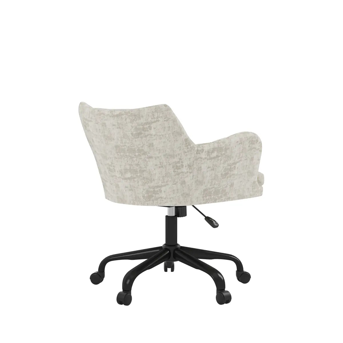 Francie Beige Fabric Office Chair | Tufted Accents and Swivel