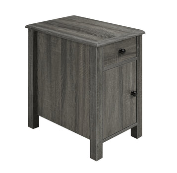 TABLE D'APPOINT - GRIS ( Meuble Mtl )