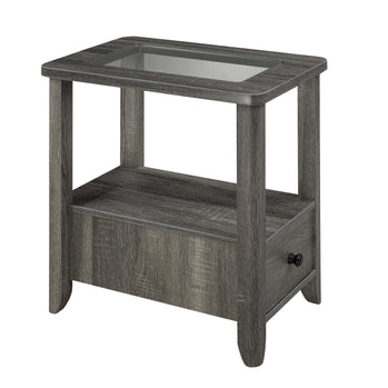 TABLE D'APPOINT - GRIS ( Meuble Mtl )