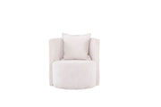 Penelope Accent Chair in White with Included Cushion