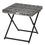 Table basse pliante en rotin, table d'appoint d'extérieur en osier pour balcon, porche, bord de piscine, 15,75"x15,75"x15,75", gris