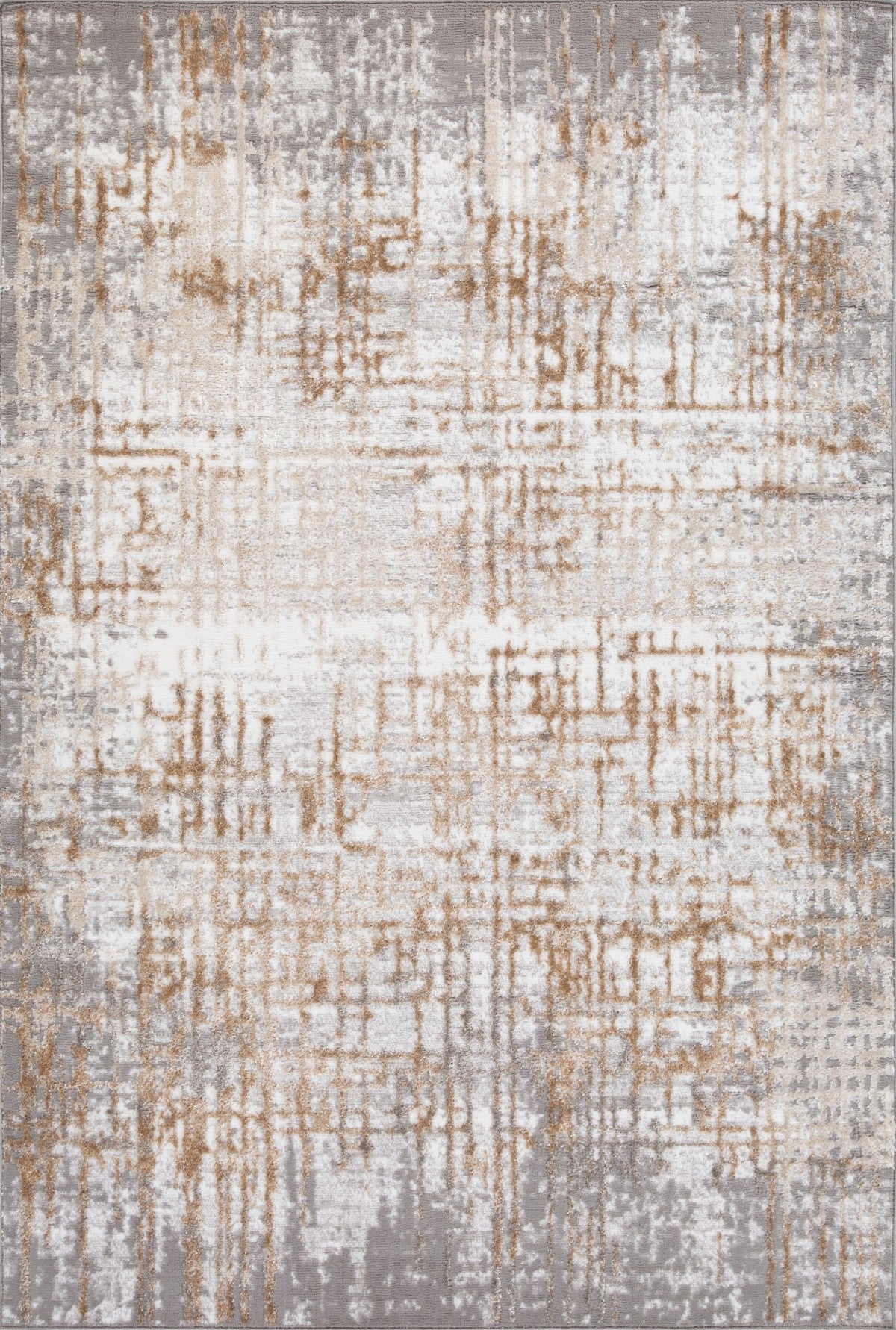 Tapis contemporain Cypress 7x9 | Style vintage et tons neutres