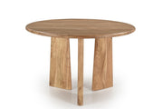 Round dining table in natural wood Felix - Solid Acacia