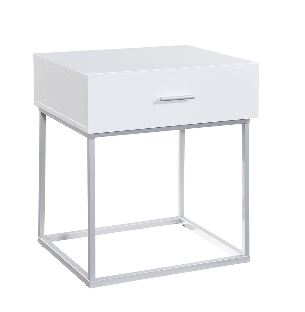 Lit queen de 60 po (tissu crème bouclé)