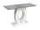 TABLE SOFA - BLANC/GRIS ( Meuble Mtl )