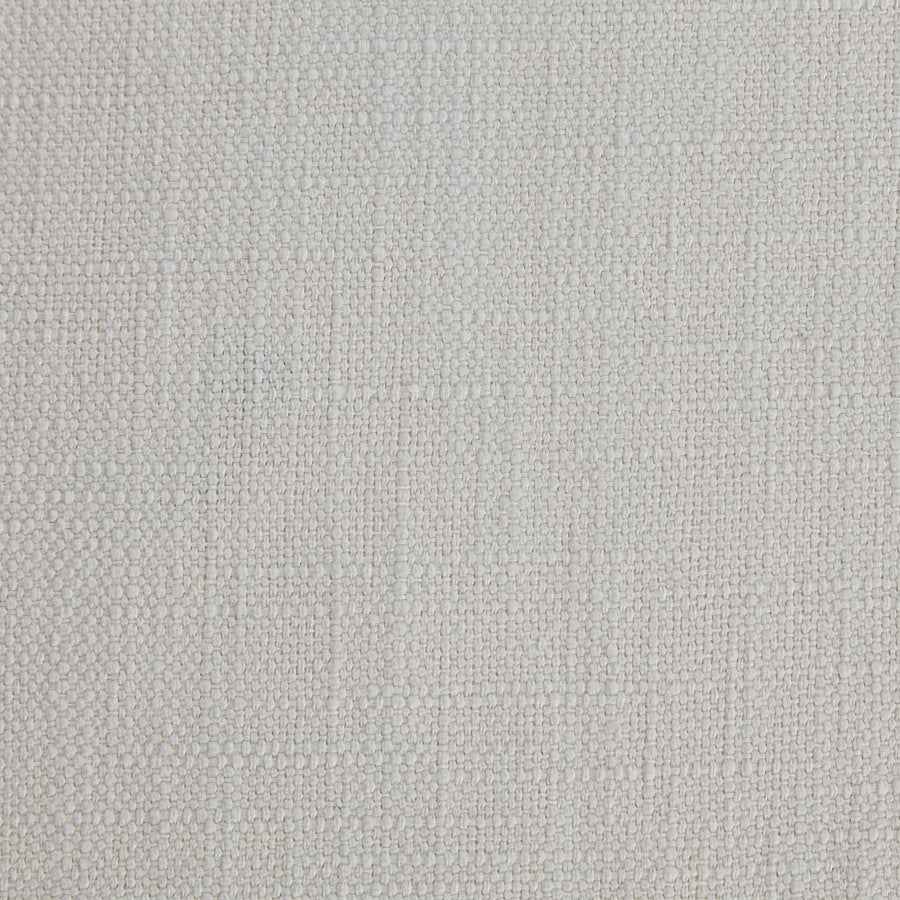 Lit Rembourré Style Moderne du Milieu du Siècle - Tissu Lin Crème, Support de Matelas