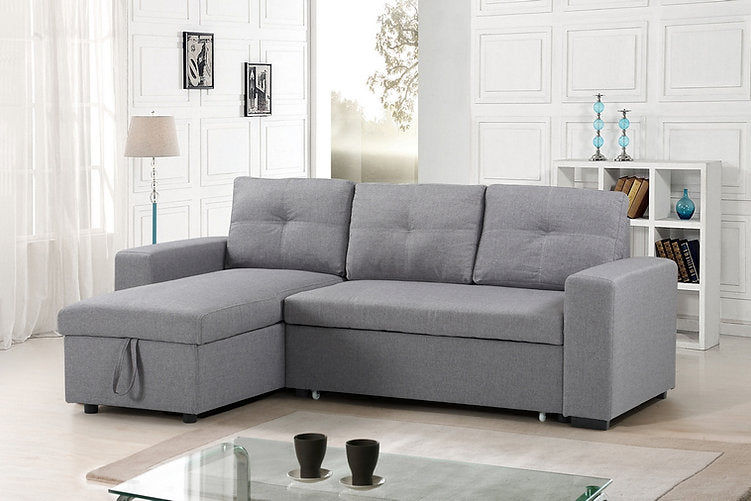 Divan-lit sectionnel réversible gris – Offre du Vendredi Fou Montréal