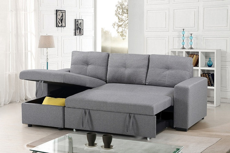 Divan-lit sectionnel réversible gris – Offre du Vendredi Fou Montréal