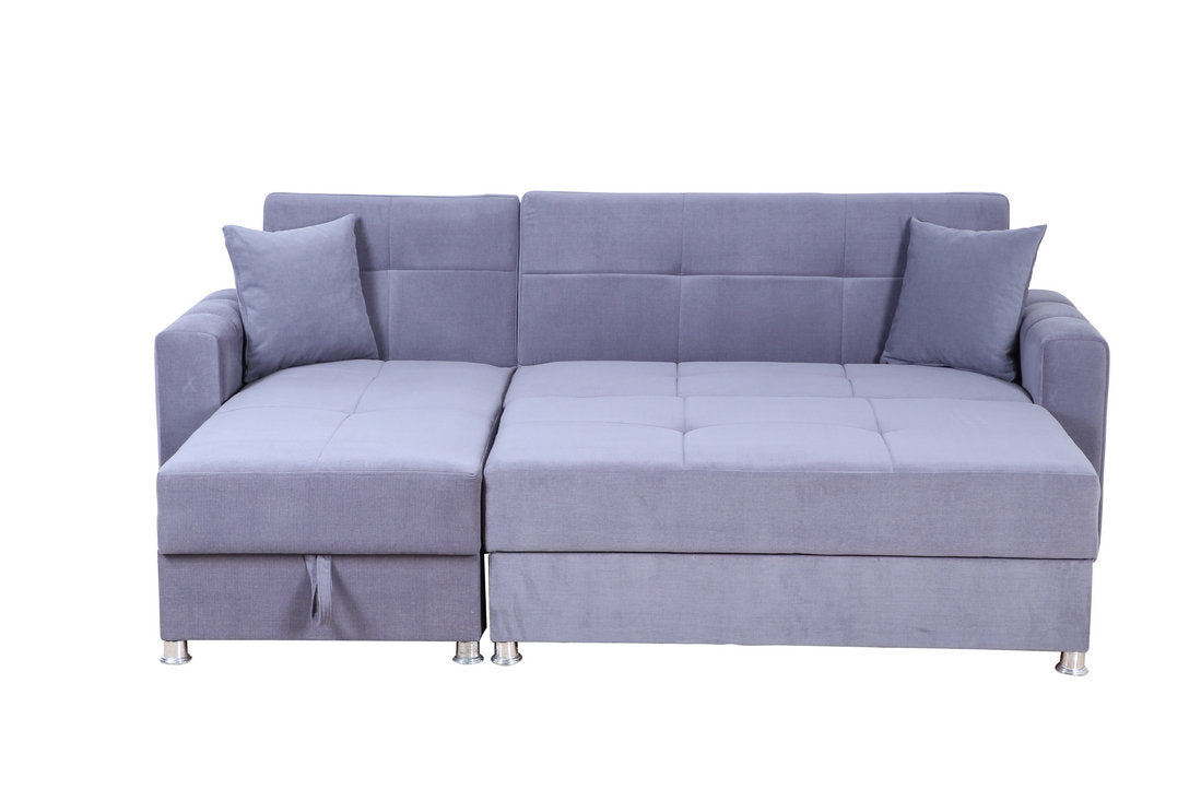 Canapé-lit sectionnel avec méridienne réversible  ( Meuble Mtl )