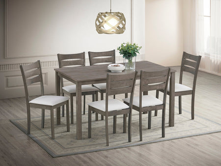 Ensemble Repas 7 Pièces: Table & Chaises Confortables ( Meuble Mtl )