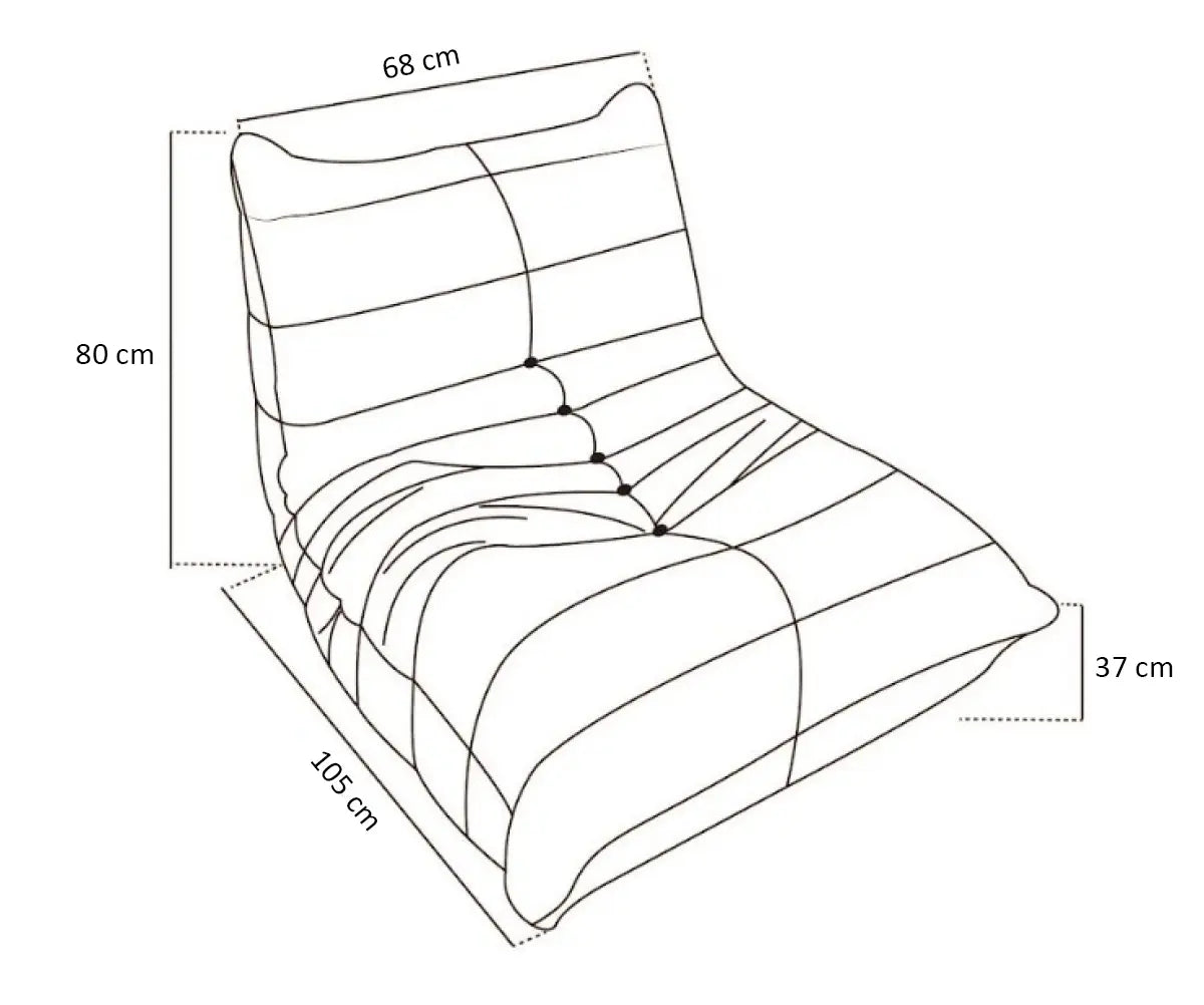 Fauteuil d'appoint Solana Jaune | Mousse 60D et design contemporain