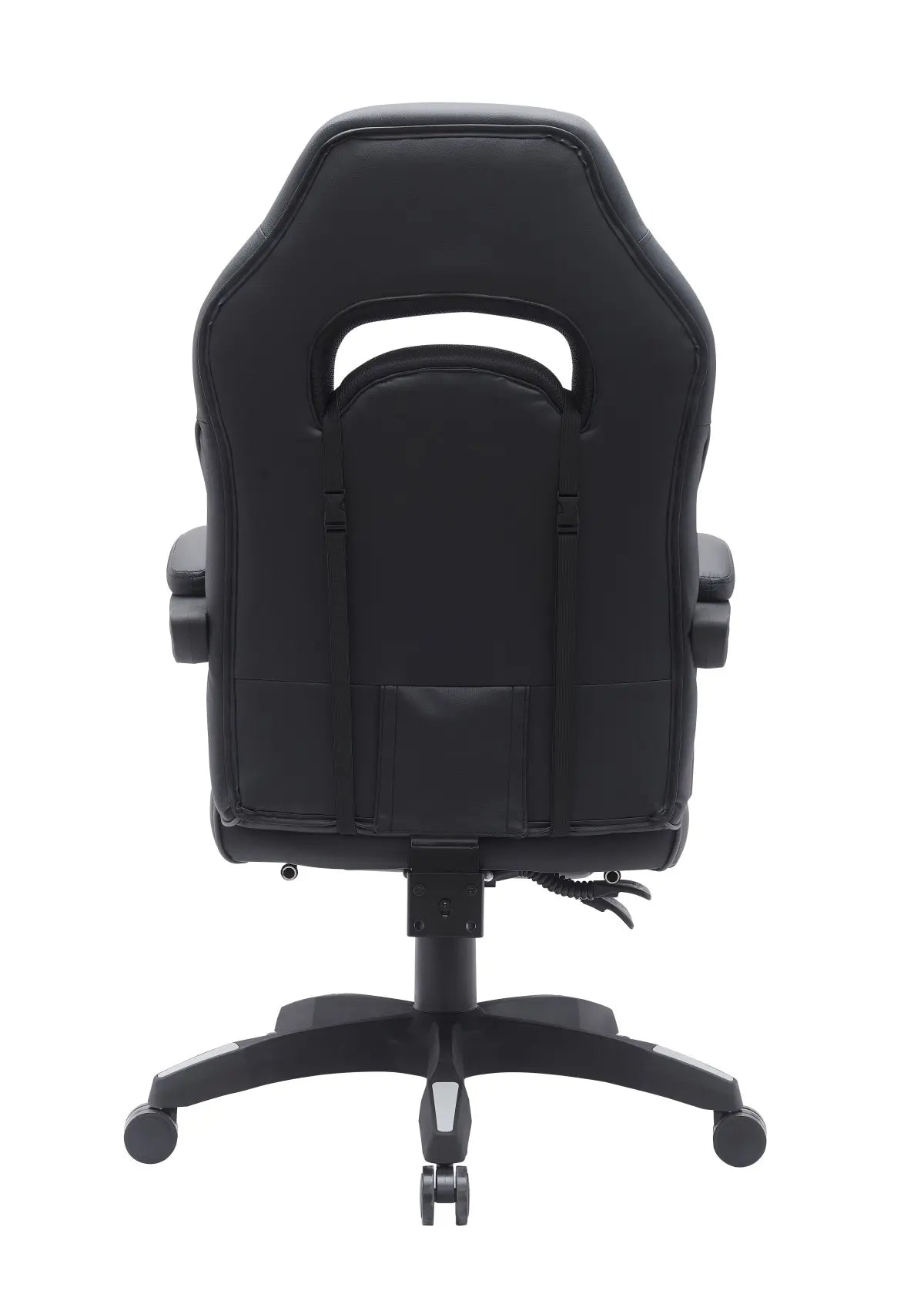 Fauteuil de gaming ergonomique Brassex | Noir/Gris avec support lombaire