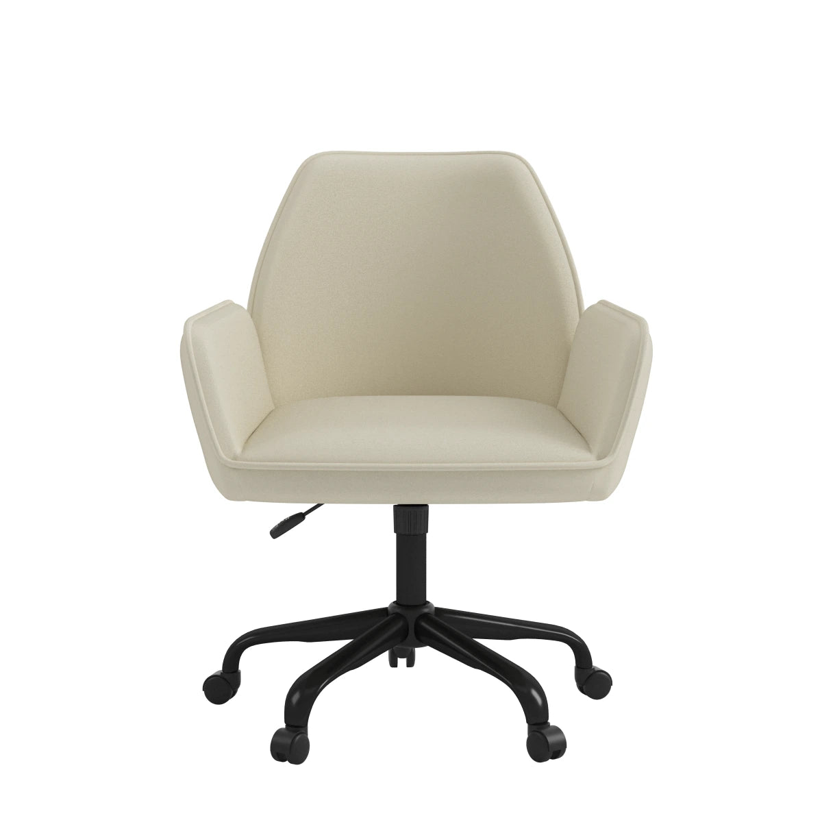 Chaise de Bureau Mareo en Tissu Beige - Style Minimaliste