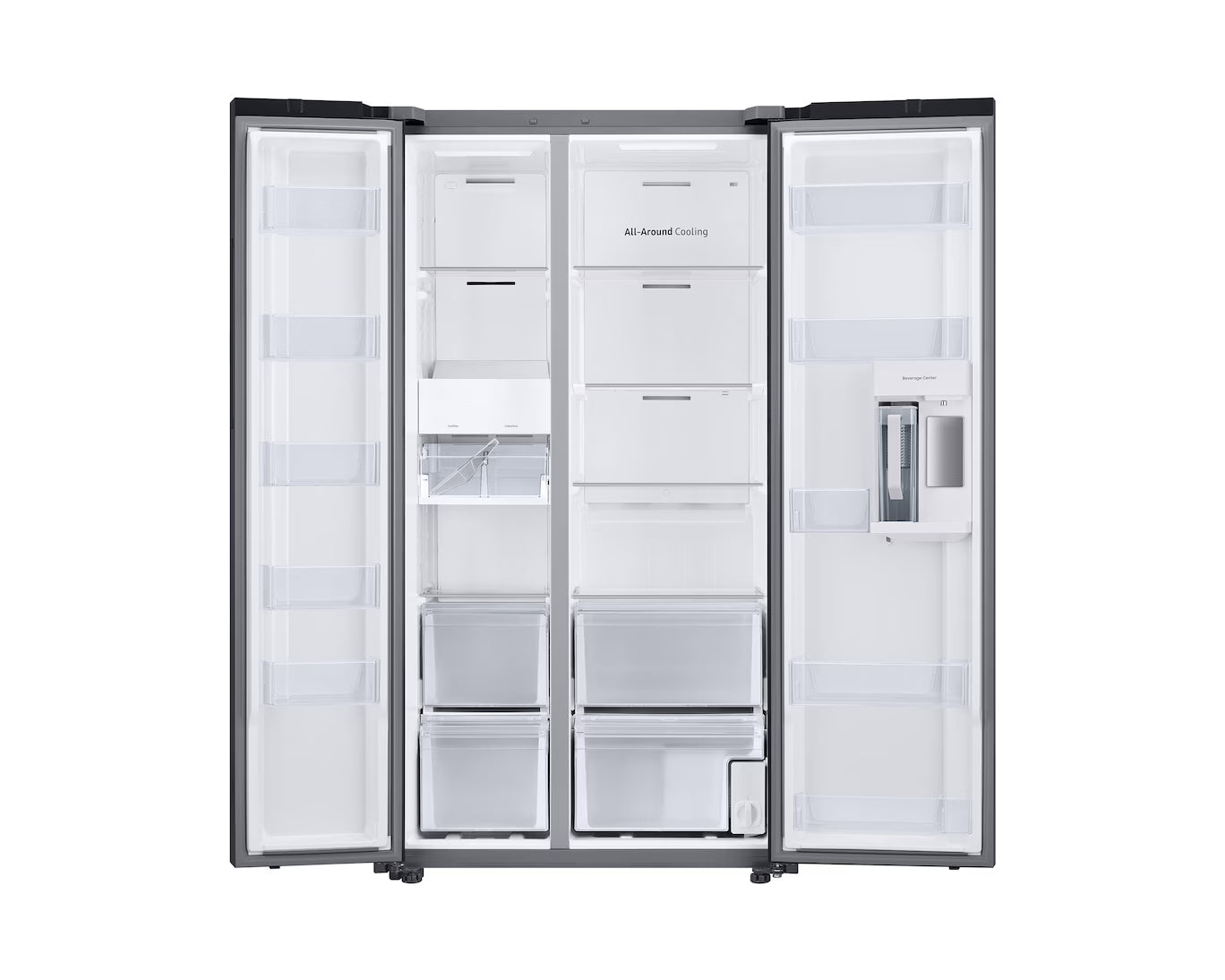 Samsung BESPOKE 36" Side-by-Side Refrigerator 23 cu. ft. White Glass Counter Depth