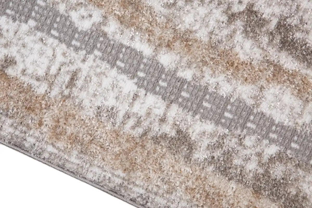 Tapis XL contemporain Almalfi 8x11 | Fini vieilli et tons neutres