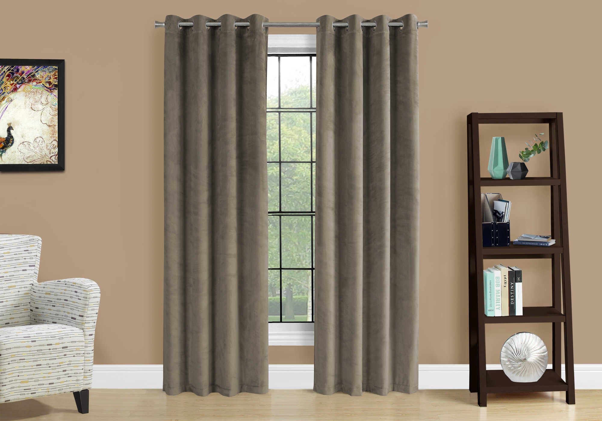 Panneaux de rideaux – ensemble de 2 / 52 po L × 84 po H / taupe / occultants :I 9826