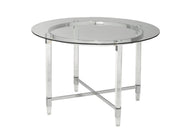 Brassex Silver Dining Table | Acrylic Design