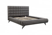 LIT PLATEFORME KING - GRIS ( Meuble Mtl )
