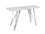 TABLE SOFA - BLANC/ARGENT ( Meuble Mtl )