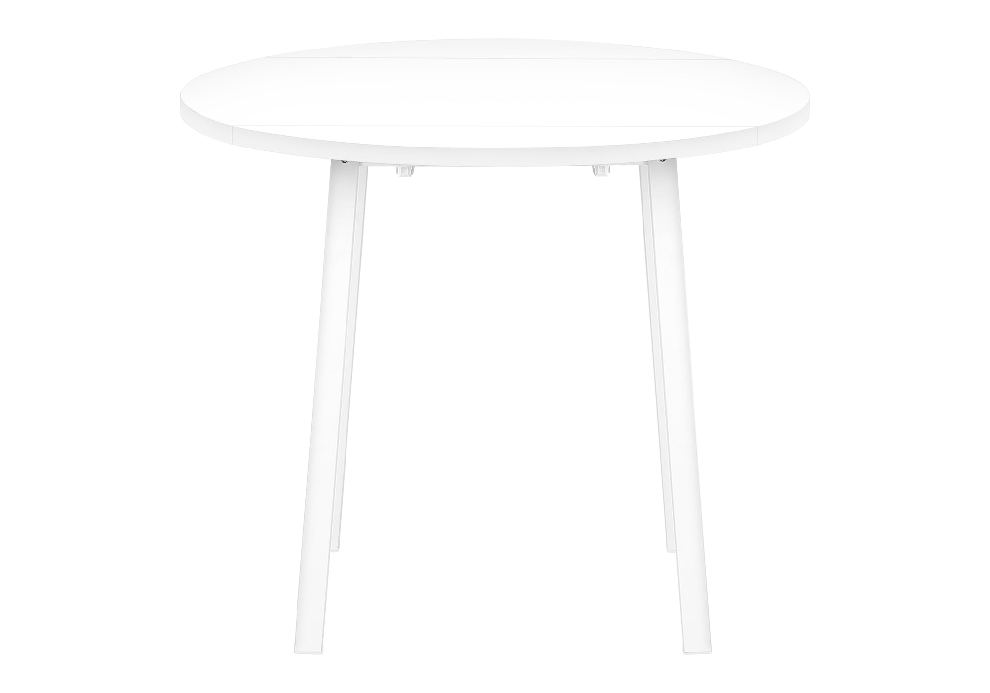 ENSEMBLE SALLE À MANGER - ENSEMBLE 3 PIÈCES / DESSUS BLANC / MÉTAL BLANC / I 1011