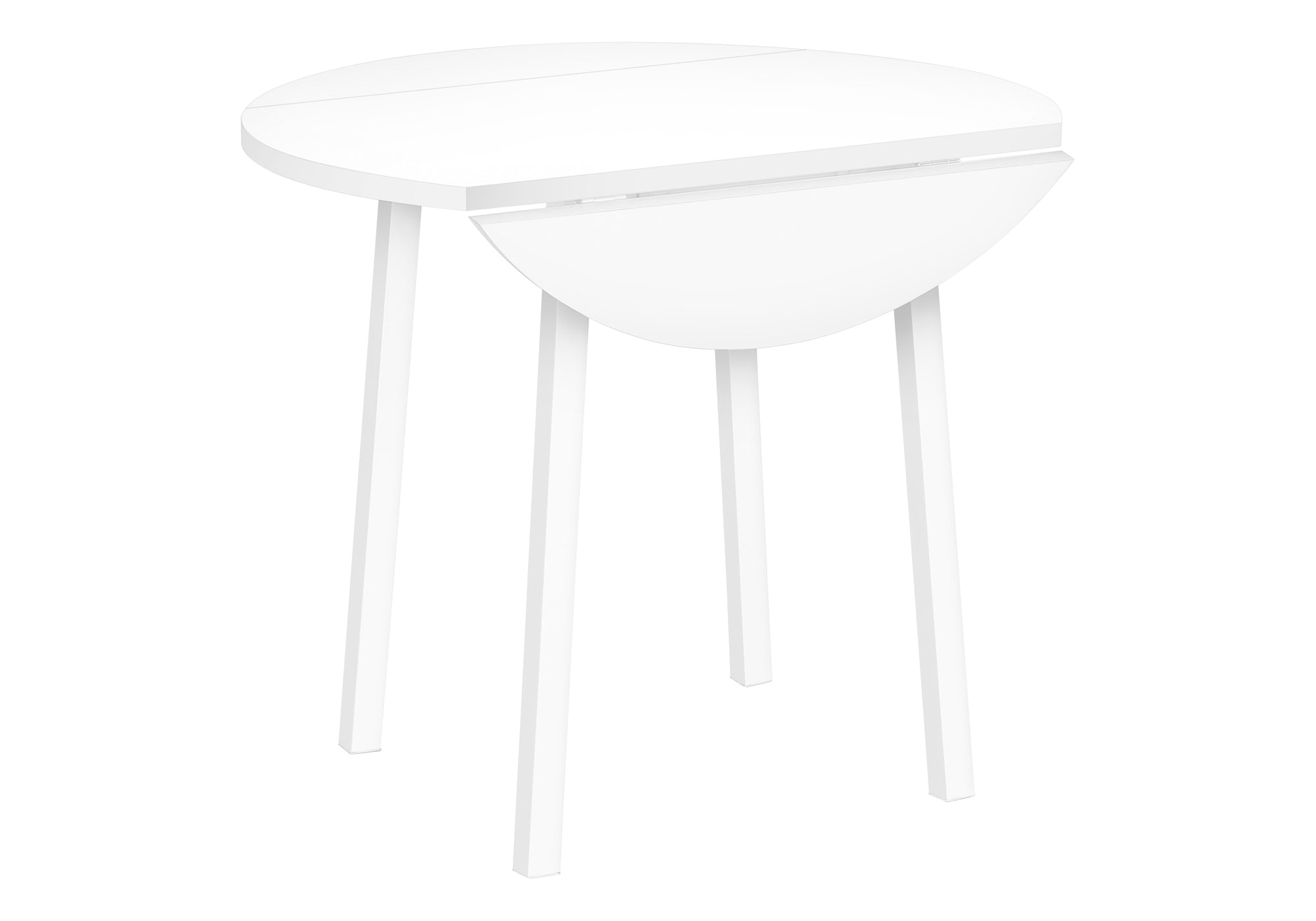 ENSEMBLE SALLE À MANGER - ENSEMBLE 3 PIÈCES / DESSUS BLANC / MÉTAL BLANC / I 1011