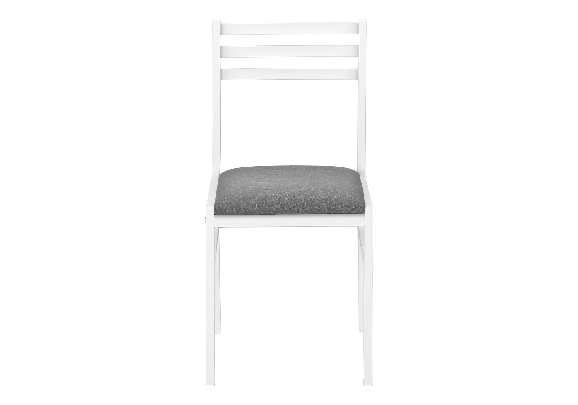 ENSEMBLE SALLE À MANGER - ENSEMBLE 3 PIÈCES / DESSUS BLANC / MÉTAL BLANC / I 1011