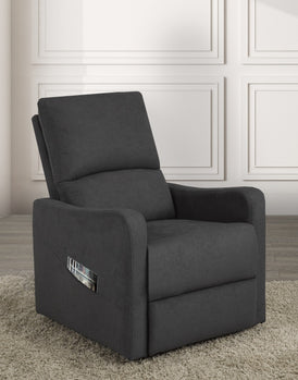 FAUTEUIL ÉLÉVATEUR INCLINABLE, GRIS FONCÉ ( Meuble Mtl )