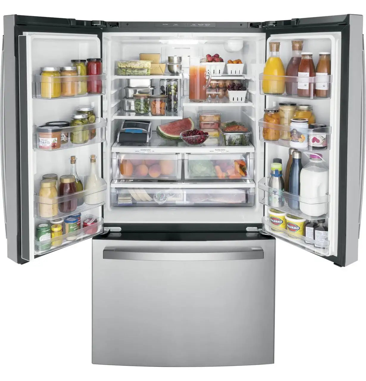 Réfrigérateur GE 21,9 pi³ Portes Françaises Inox 36"