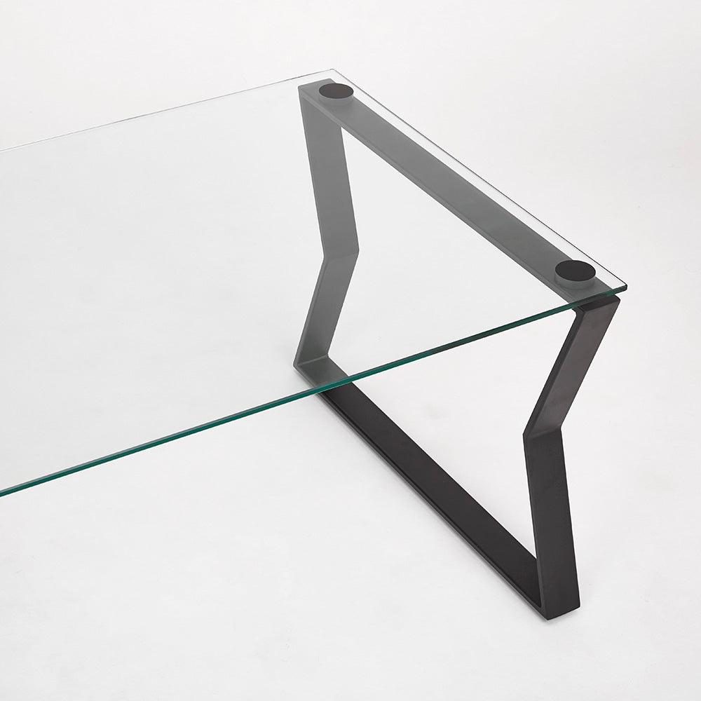 Table basse en métal noir Noa
