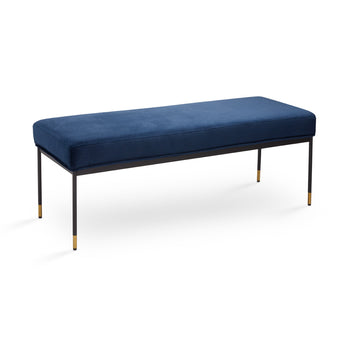 Banc Roger : Velours Bleu