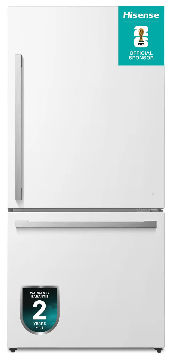 Réfrigérateur Hisense 17 pi³ Congélateur Bas Blanc 31"