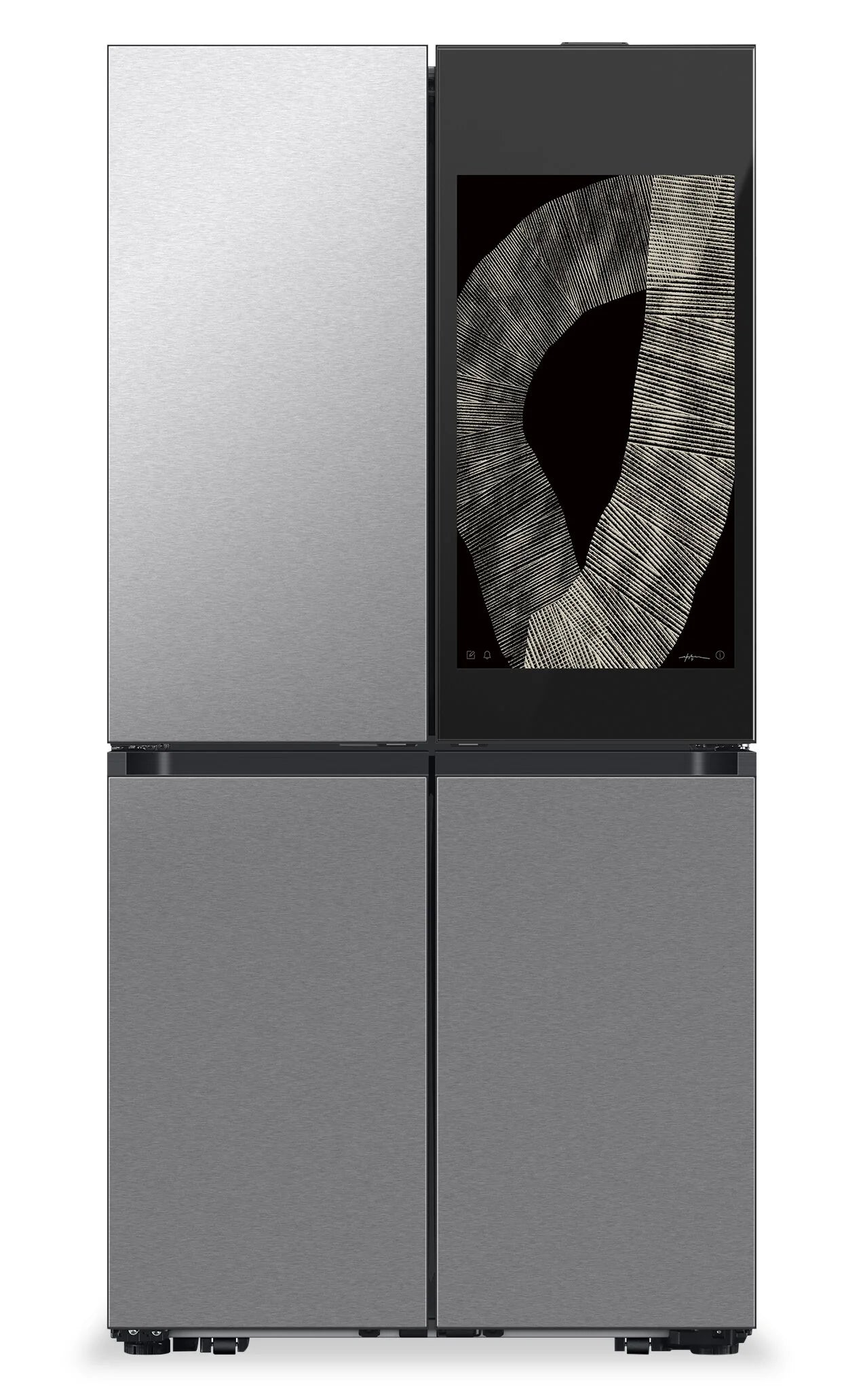 Samsung BESPOKE 23 pi³ 4-Door Flex IA Family Hub+ Profondeur Comptoir RF23DB9900
