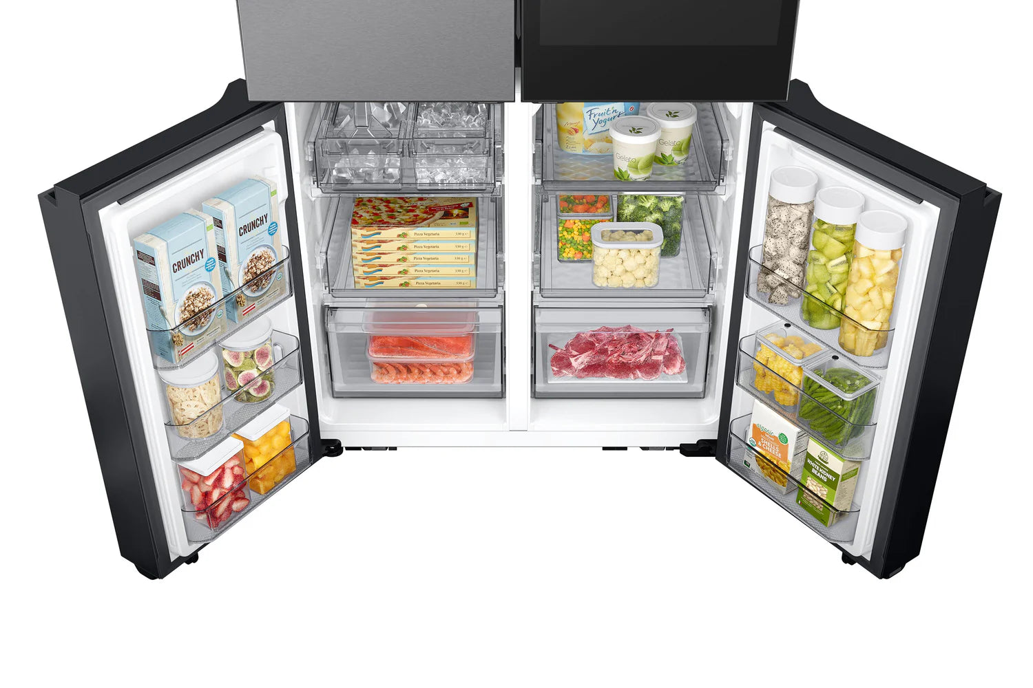 Samsung BESPOKE 23 pi³ 4-Door Flex IA Family Hub+ Profondeur Comptoir RF23DB9900