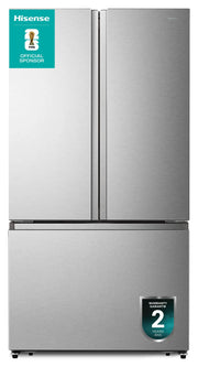 Hisense 36" 26.6 cu. ft. French Door Refrigerator Fingerprint Resistant Titanium RF27A3FSE