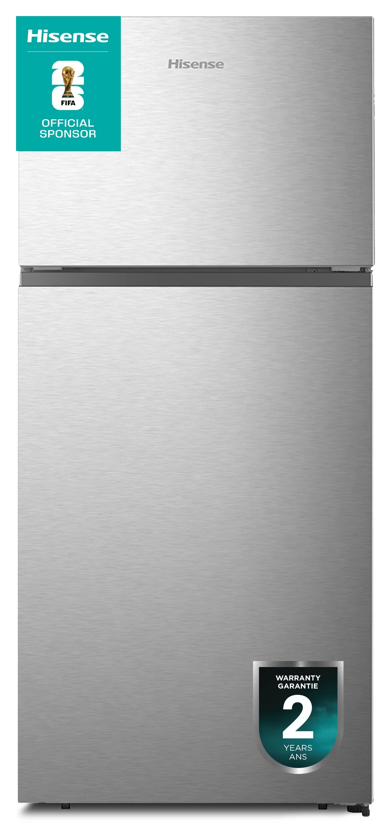 Réfrigérateur Hisense 30" 18 pi³ à Congélateur Supérieur Argenté sans Givre RT18A2FSD