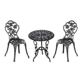 Ensemble bistro de patio 3 pièces avec motif mosaïque, ensemble de meubles de salle à manger d'extérieur pour 2 avec chaises pliantes, vert