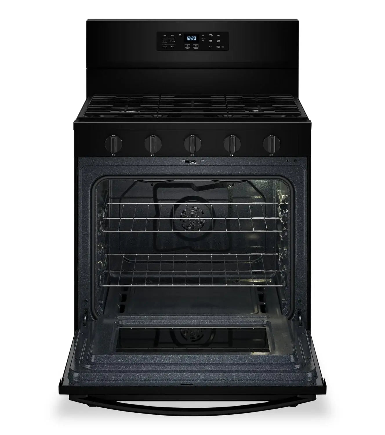Cuisinière Whirlpool 30" 5 pi³ Gaz Air Fry Autonettoyante Inox Anti-traces WFGS5030RZ