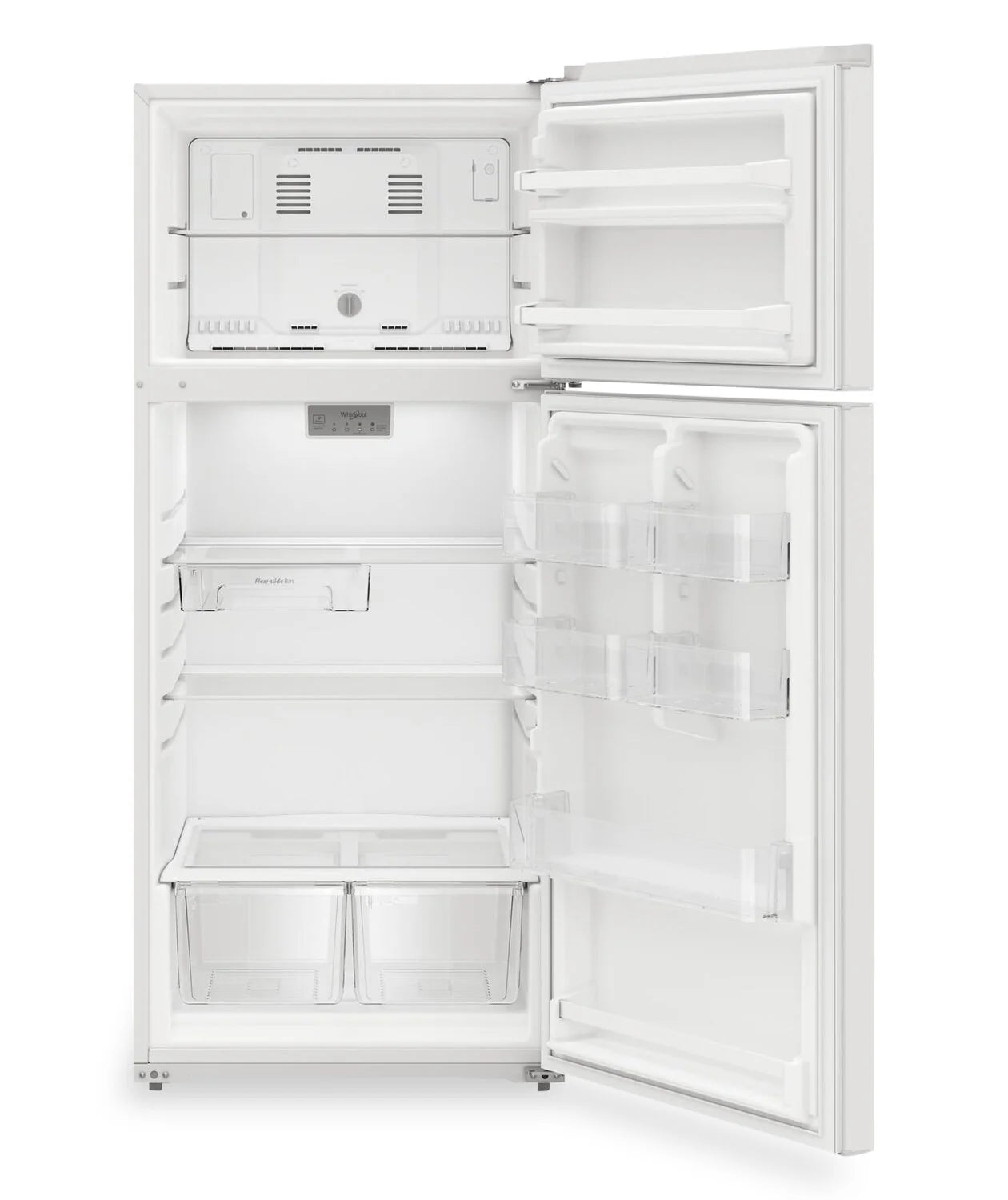 Whirlpool WRTX5328PM Stainless Steel Top-Freezer Refrigerator 28-inch 16.3 cu. ft.