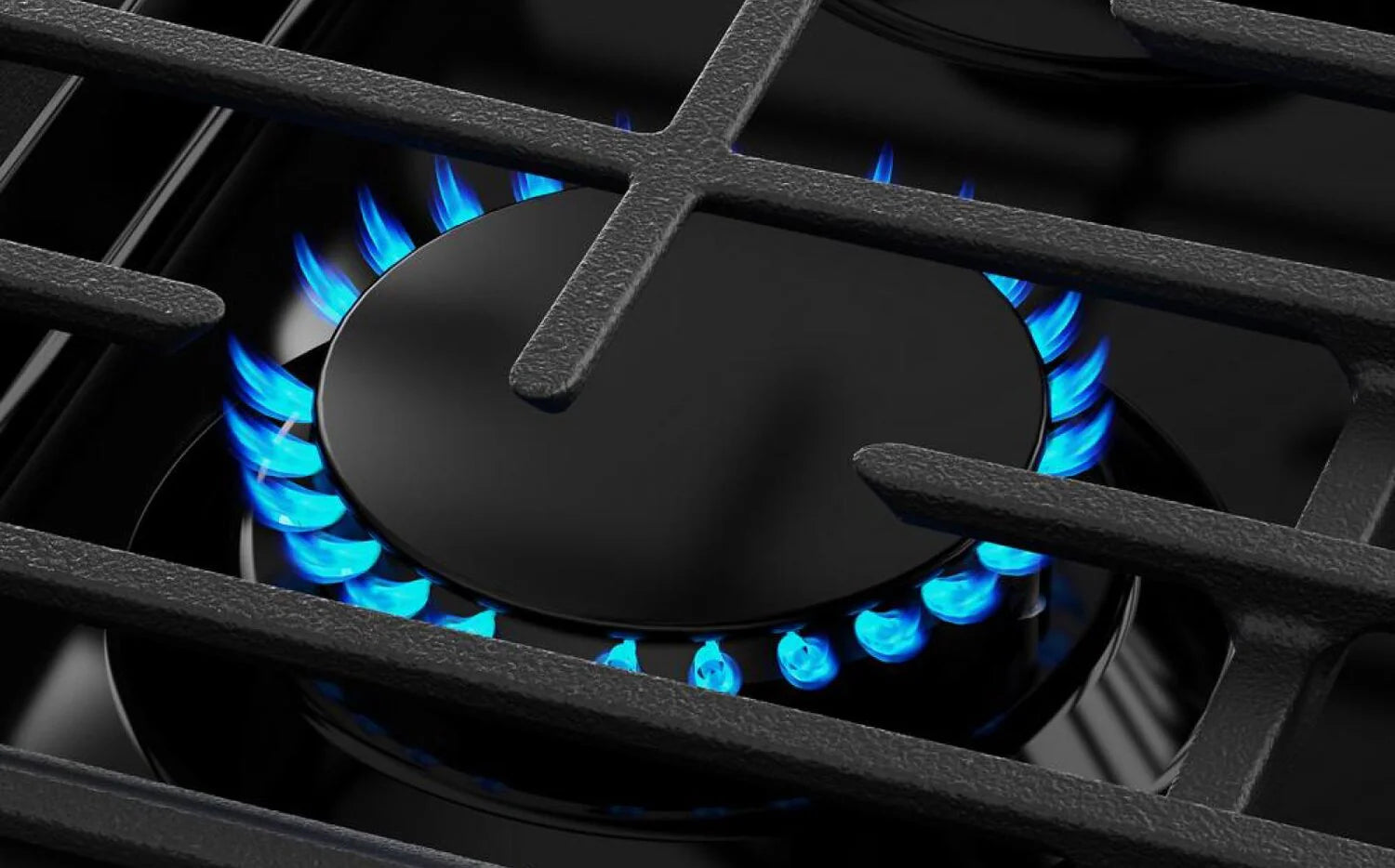 Cuisinière Whirlpool 30" 5 pi³ Gaz Air Fry Intelligente Inox Noir