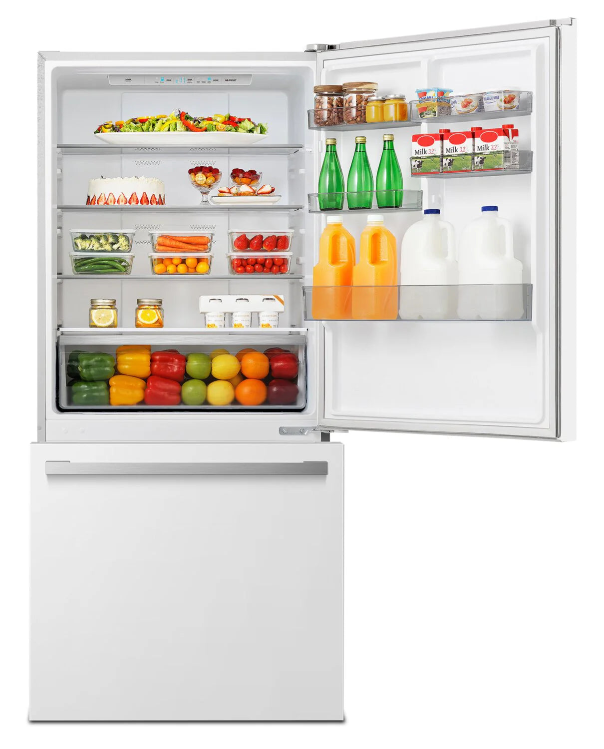 Réfrigérateur Hisense 17 pi³ Congélateur Bas Blanc 31"